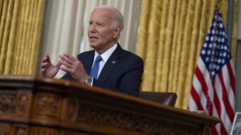 Biden, in White House speech, still warning of threat to democracy