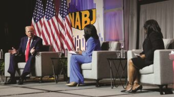 At Black journalists’ meeting, Trump questions Vice President Harris’s racial identity