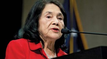 At DNC, Farmworker President Emerita Dolores Huerta indicts capitalism for homelessness