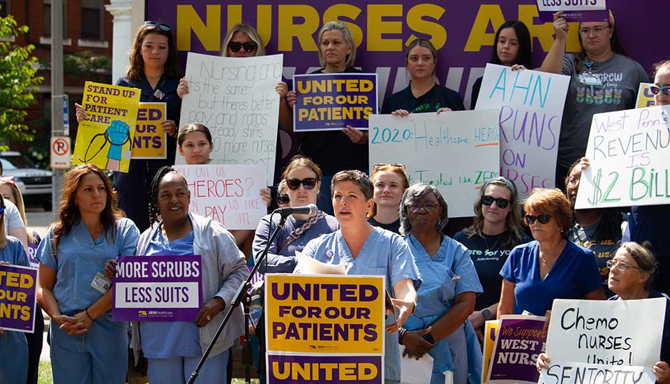 Strike plans lead to two ‘historic’ contracts for 1100 Pittsburgh-area hospital nurses