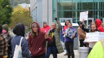 North Carolina residents protest reopening of eviction court during storm crisis