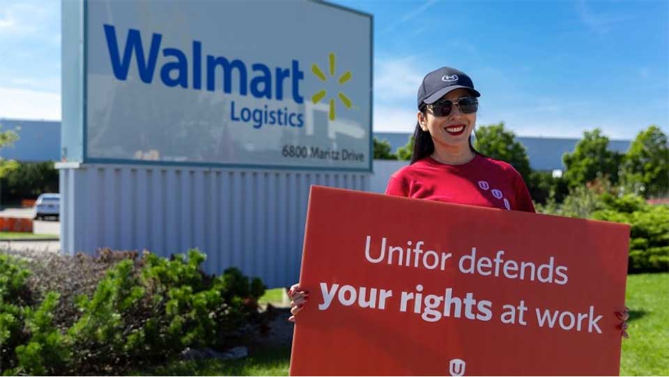 Walmart warehouse workers in Ontario unionize