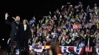 Harris recibe aplausos de 75.000 personas en su discurso de alegatos finales