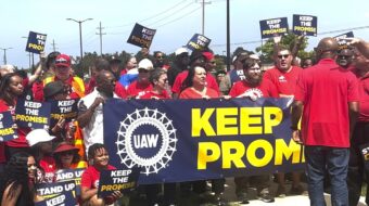 UAW Stellantis workers protest in the streets from coast to coast