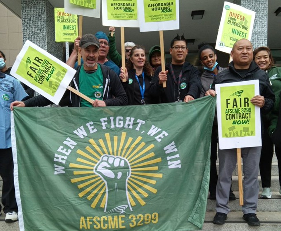 University of California workers, 37,000 strong, flex their bargaining muscles