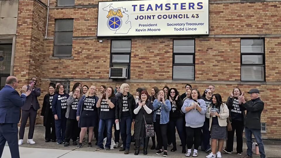 Nearly 10,000 Michigan nurses at Corewell Health join the Teamsters