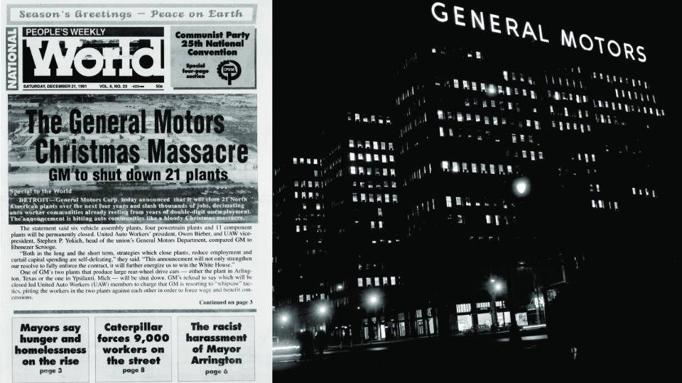 General Motors’ 1991 Christmas Massacre: 21 plants, 74,000 jobs gone