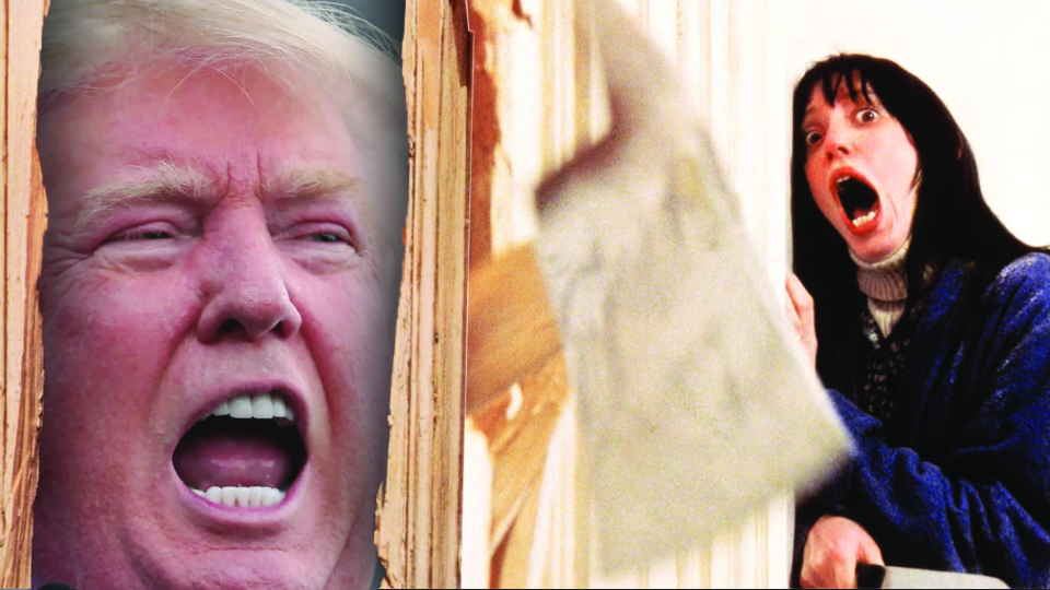 Trump’s at the door with an axe: 2024 seen through ‘The Shining’