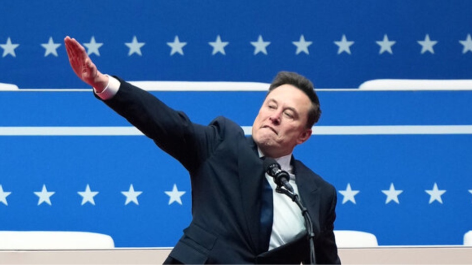 After calling Palestine solidarity protesters antisemitic, ADL defends Musk’s Nazi salute