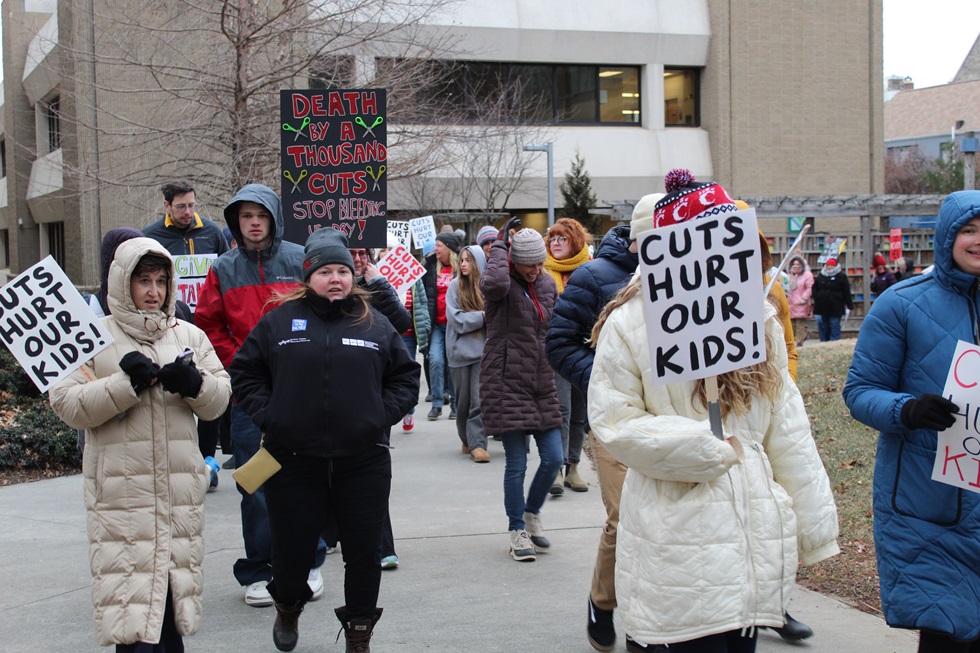 Educators in Buncombe County, N.C., speak out against budget cuts