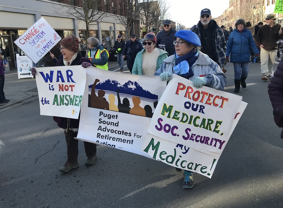 Washington state marchers protest Trump’s “anti-people” offensive