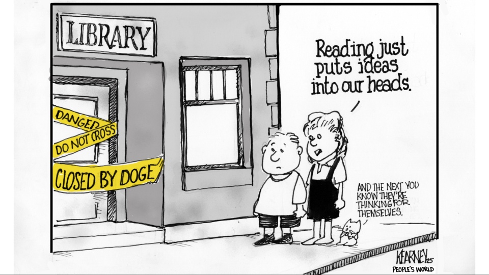 DOGE ax falls on libraries