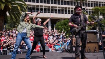 AOC, Sanders, Baez, Neil Young, rock the free world at L.A. ‘Bernie-chella’