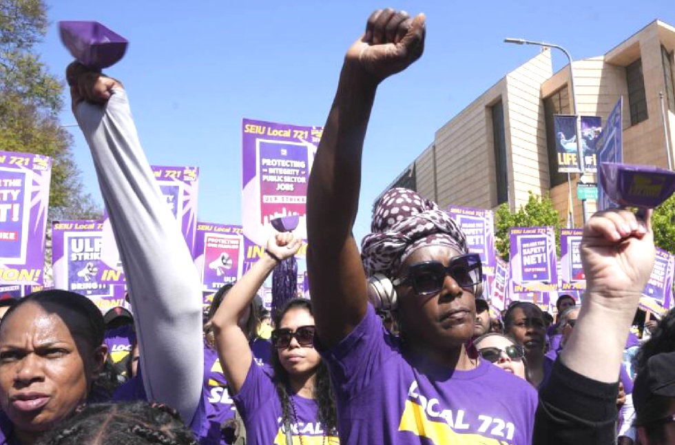LA County workers, 55,000 strong, strike over Unfair Labor Practices