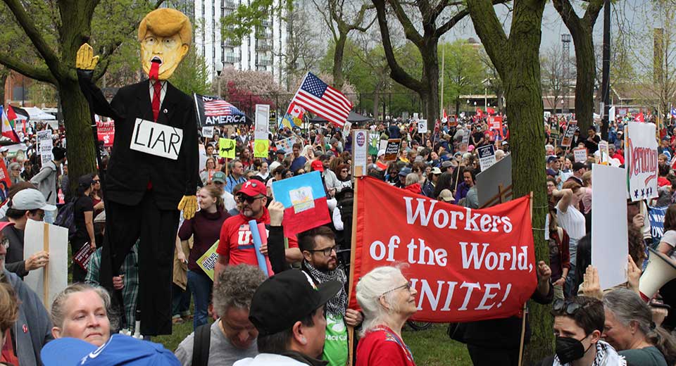 More than 250,000 turn out nationwide on May Day