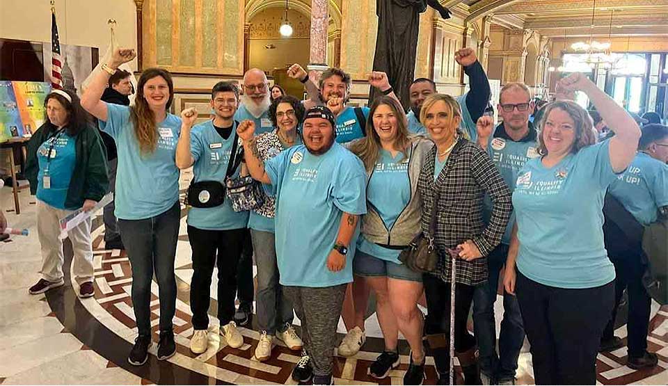 Peoria Proud travels to Illinois State Capitol to protect LGBTQ+ rights