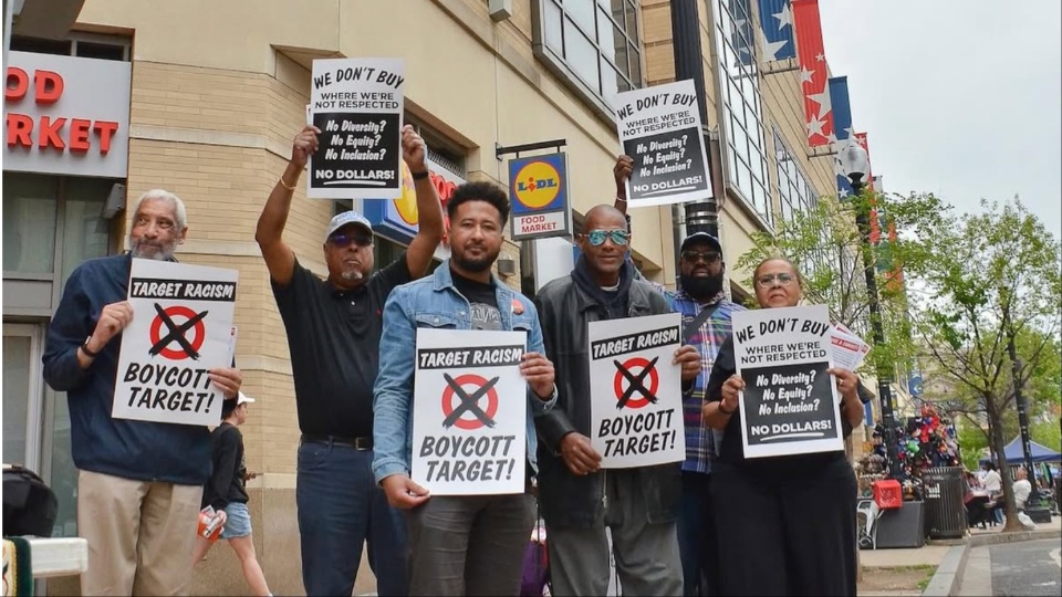Target boycott targets racism: Black clergy and community members picket D.C. store