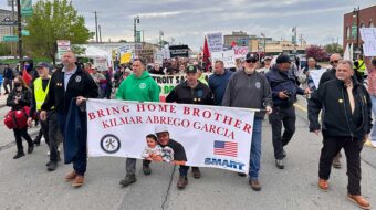 Detroit May Day marchers demand the return of Kilmar Abrego Garcia