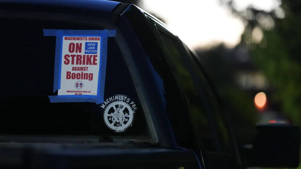 Boeing fighter jet workers strike as war profits soar