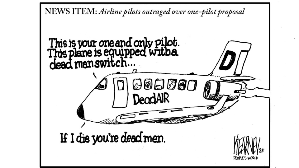 Airline pilots outraged over one-pilot proposal