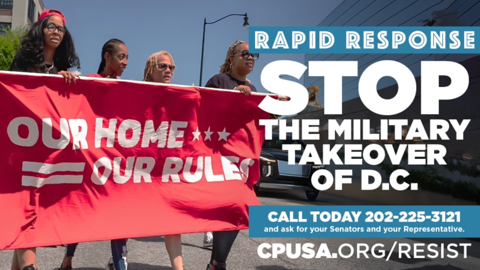 RAPID RESPONSE: Stop the military takeover of D.C.!
