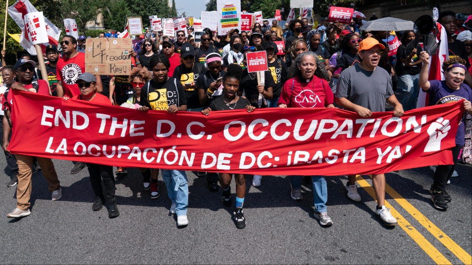 Protesters against D.C. occupation jam city’s downtown