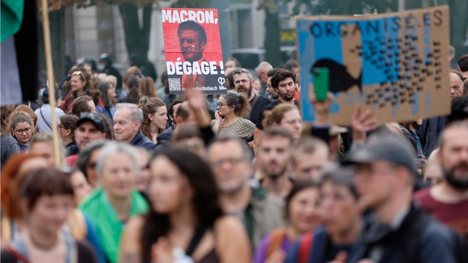 ‘The street will write the budget’: French unions slam Macron austerity
