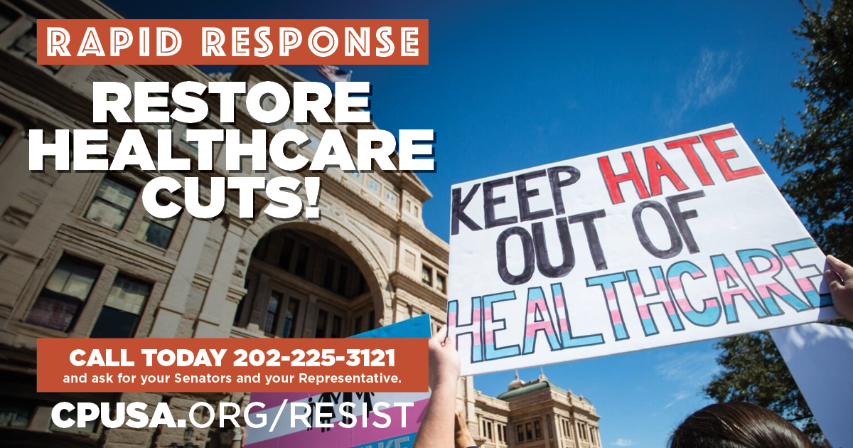 Rapid Response: Restore health care cuts!