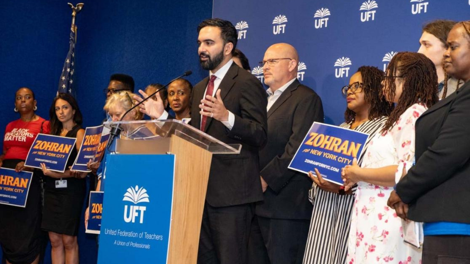 In homestretch, some unions back Mamdani, others don’t