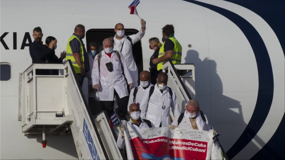 Are Cuban doctors being trafficked around the world by their government?