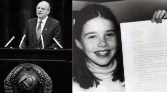 Path towards world peace: Gorbachev comforts a grieving mother