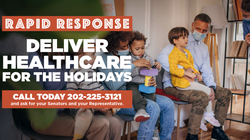 RAPID RESPONSE: Deliver healthcare for the holidays!