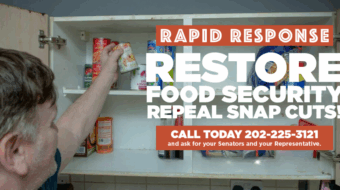 RAPID RESPONSE: Restore food security — repeal SNAP cuts!