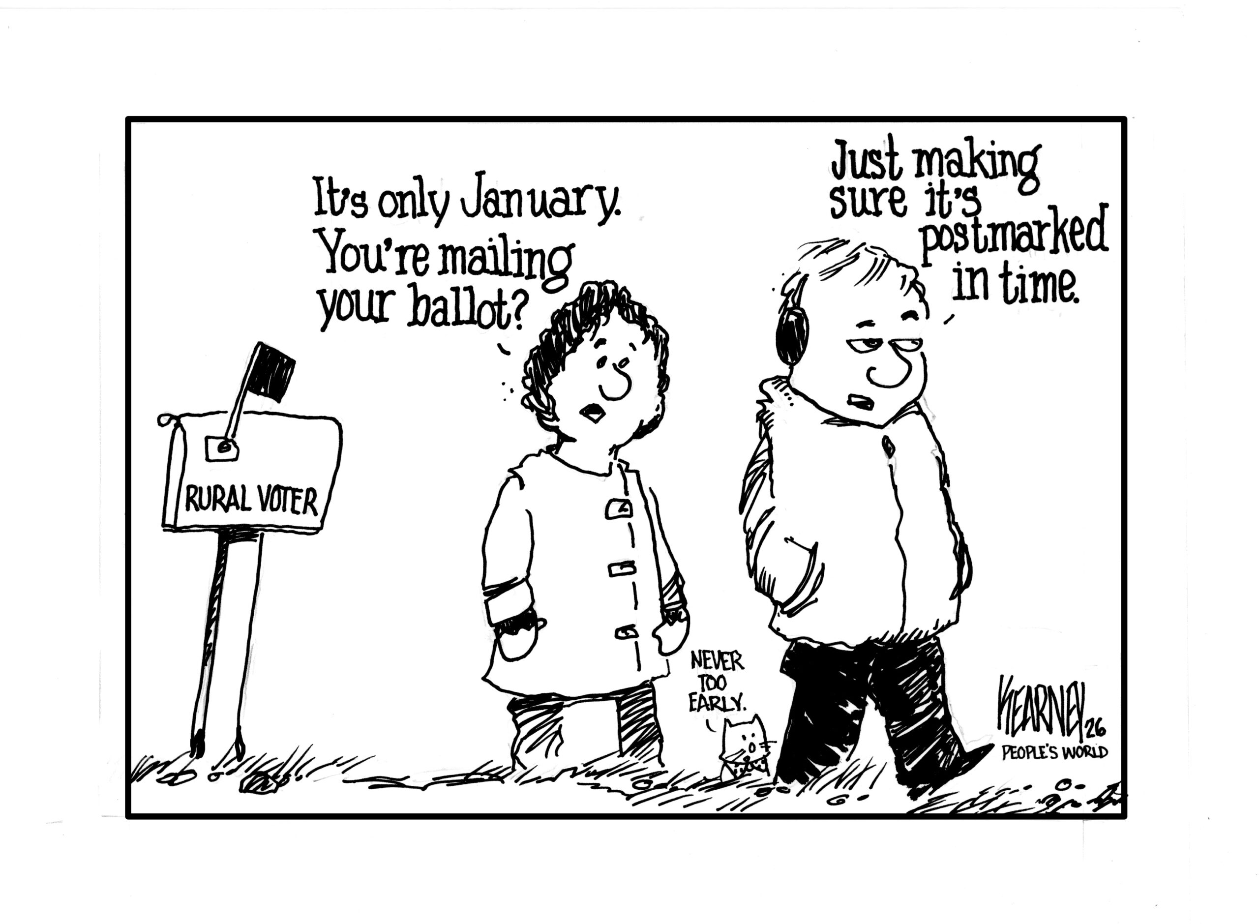 Vote early: USPS says mail-in ballots might not get postmark on same day of drop off