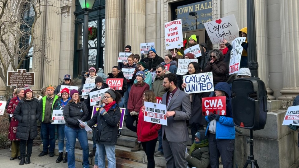 Nurses in Ithaca fight union-busting ahead of NLRB election
