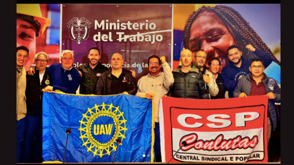 International union delegation demands justice for injured GM workers in Colombia