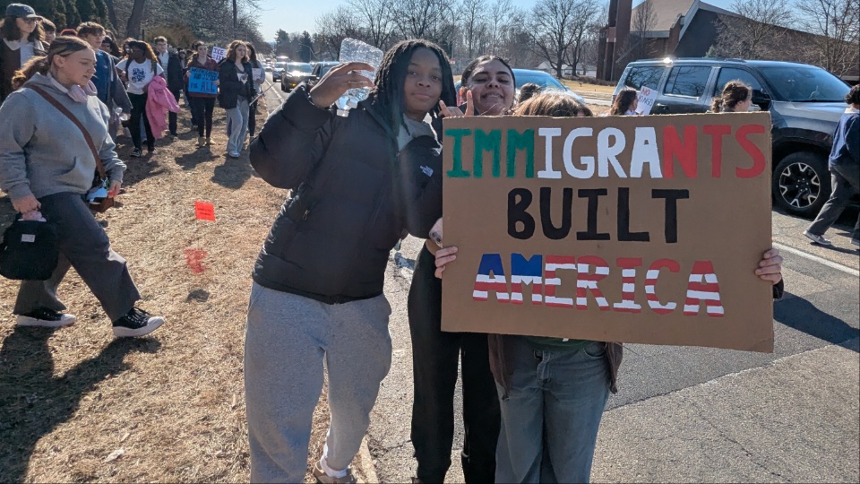 Peoria students walk out on ICE
