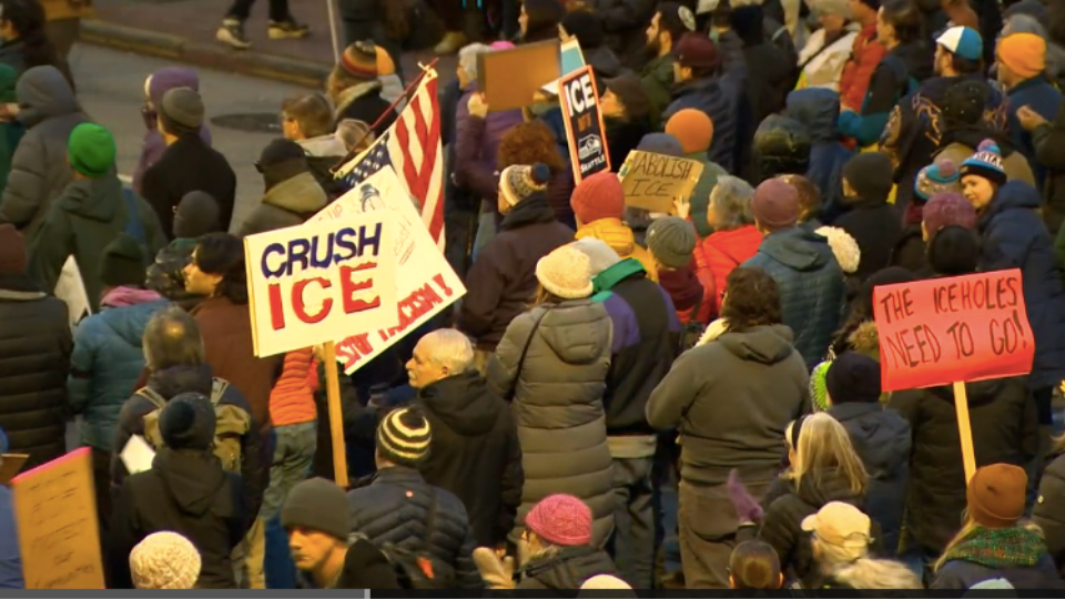 Words from Washington State: ‘No ICE terror, No murder!’