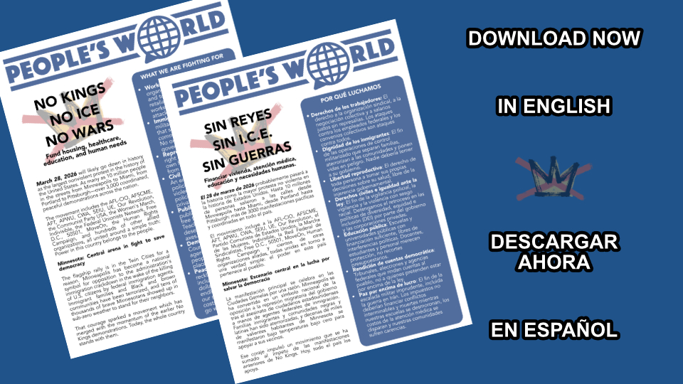 Download now: People’s World flyer for distribution at No Kings protests
