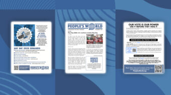Take People’s World with you on May Day! Printable materials now available