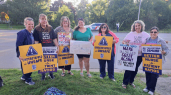 ‘Health care, not wealth care’: Michigan nurses continue historic strike
