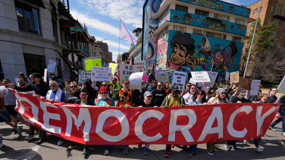 As Trump birthday bash collapses labor and allies step up protests