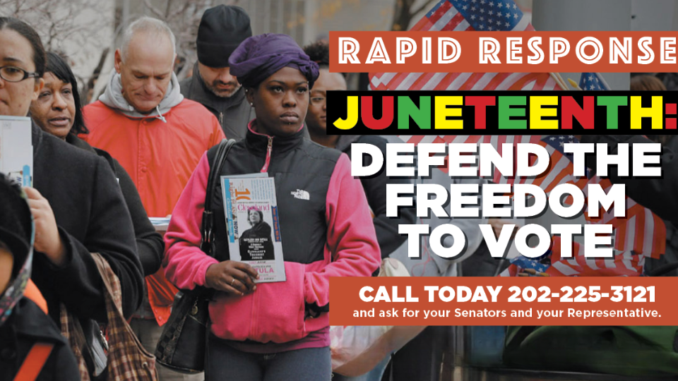 RAPID RESPONSE: Defend the freedom to vote!