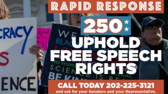 RAPID RESPONSE: Uphold free speech rights