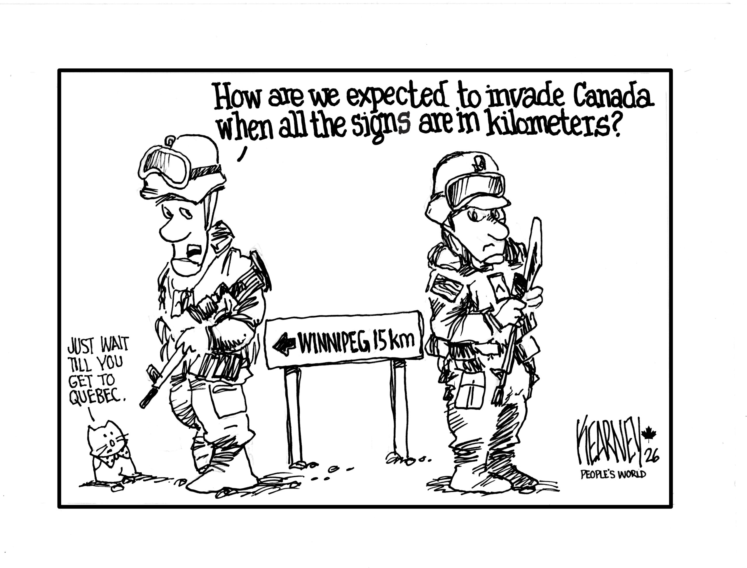 Prime Minister Carney comments on possibility of U.S. military action