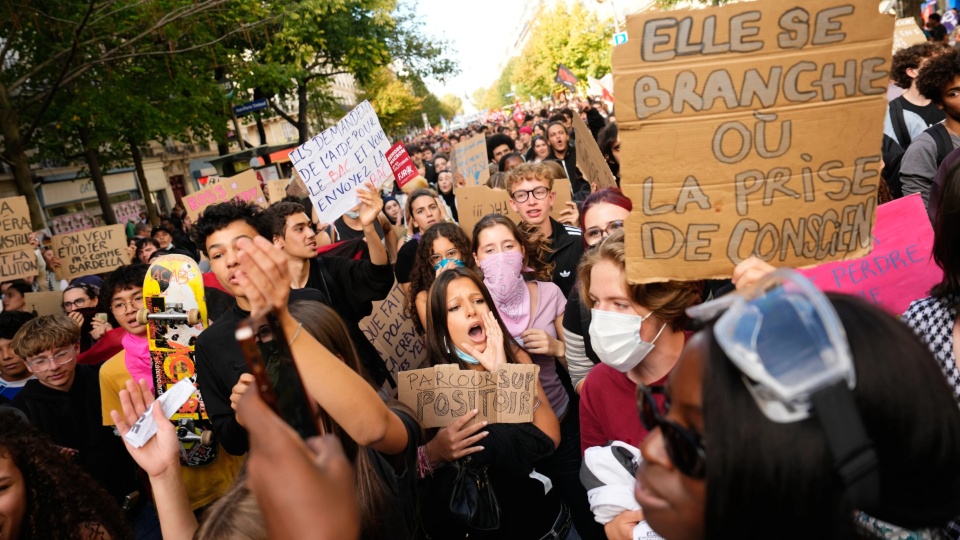 French Communists unveil youth plan as student revolt rocks schools