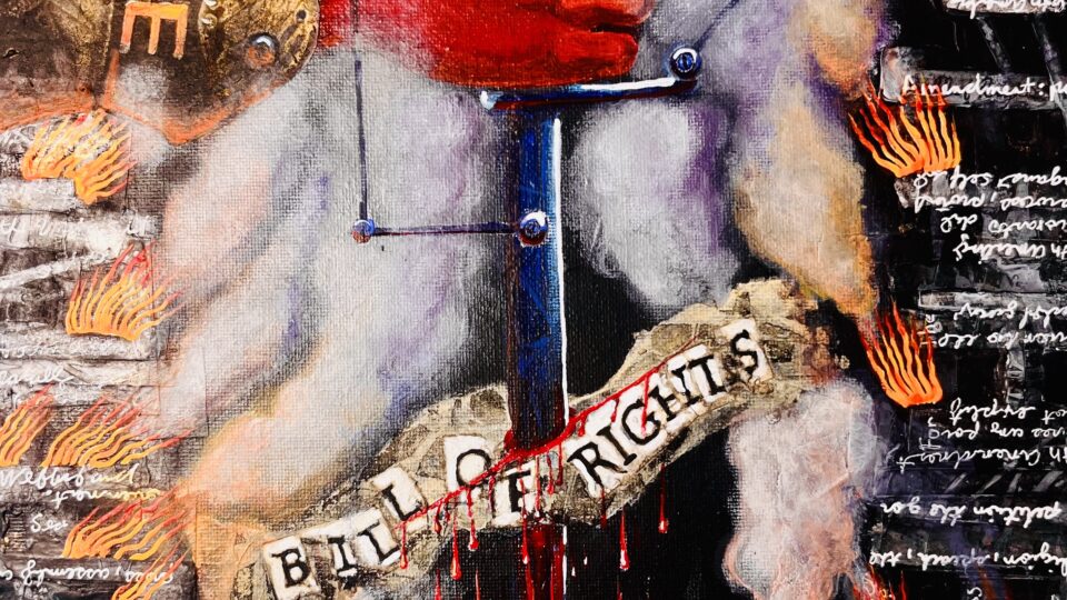 POLITICAL ART: 'I.C.E. Evil Hand!'