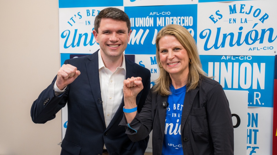 Labor leader Liz Shuler in Houston: Talarico ‘is one of us’